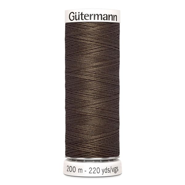 Нитки универсальные Gutermann Sew-all 100 (200 метров), 5 кат. | 252 коричневая сепия
