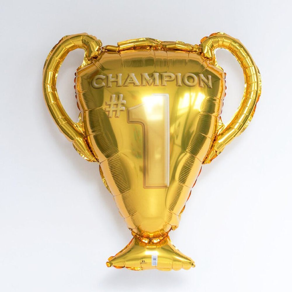 AN Шар Фигура/P30 Кубок чемпиона золотой 25"/63см * 28"/71см (БГ-35)  Изображение2