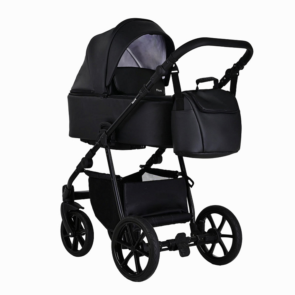 Детская коляска Pituso Tossa Кожа 2 в 1 TS/25/1 Black