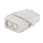 Экспресс-клемма с пастой REXANT СМК 2273-242, 2-проводная 0.5-2.5 мм², прозрачная, блистер (20 шт./у