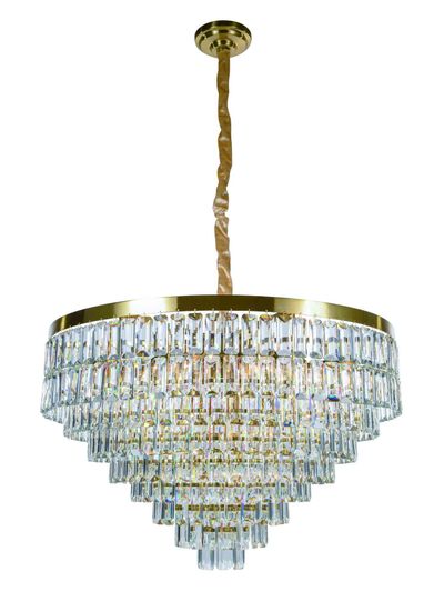 2752P/18A PLATING BRASS+CLEAR (1) Люстра (в 2-х коробках) NW