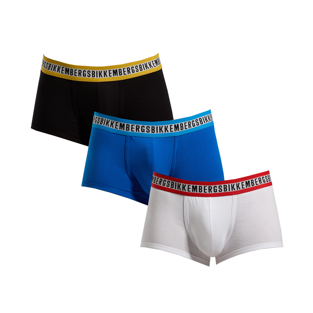 Мужские трусы хипсы мультиколор набор 3 в 1 Bikkembergs FASHION TAPE BKK1UTR08TR