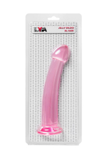 Розовый нереалистичный фаллоимитатор Jelly Dildo XL - 22 см.