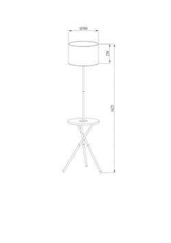 Торшер Arte Lamp A2070PN-1BK