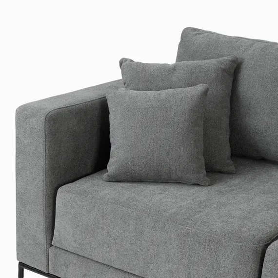 Диван раскладной Colston правосторонний 288 см, темно-серый