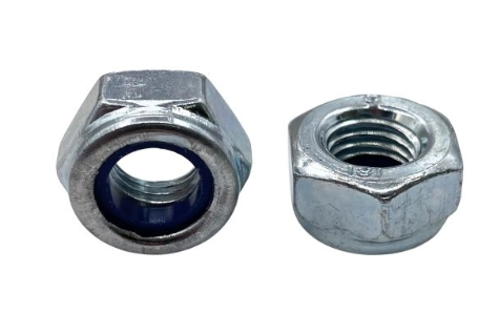 Гайка 10х1.25 с нейлоновым кольцом (DIN98210125-8)  (уп25/50шт)