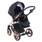 Детская коляска Adamex Chantal Star Collection 3 в 1 STAR101 черный+розовый