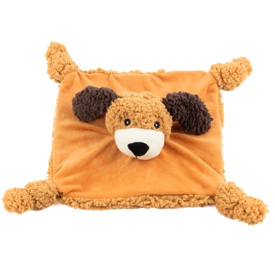 AromaDog Игрушка для собак Собачка-плед,рыжая, с пищалкой, 30см