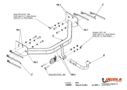 Фаркоп IMIOLA CH.024 Chrysler Pacifica 2003-2008(паспорт и сертификат в комплекте)(без электрики)