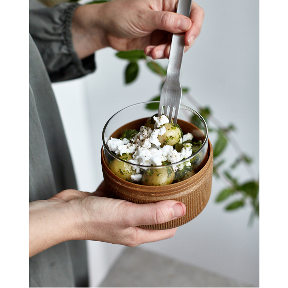 Ланч-бокс glass lunch pot, 600 мл, коричневый