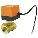 Brass ball 3-way valve Threaded NPT/BSP L-type standard port Elephant RP.BRASS.120.MM L-type with Elephant 110VAC without limit switches