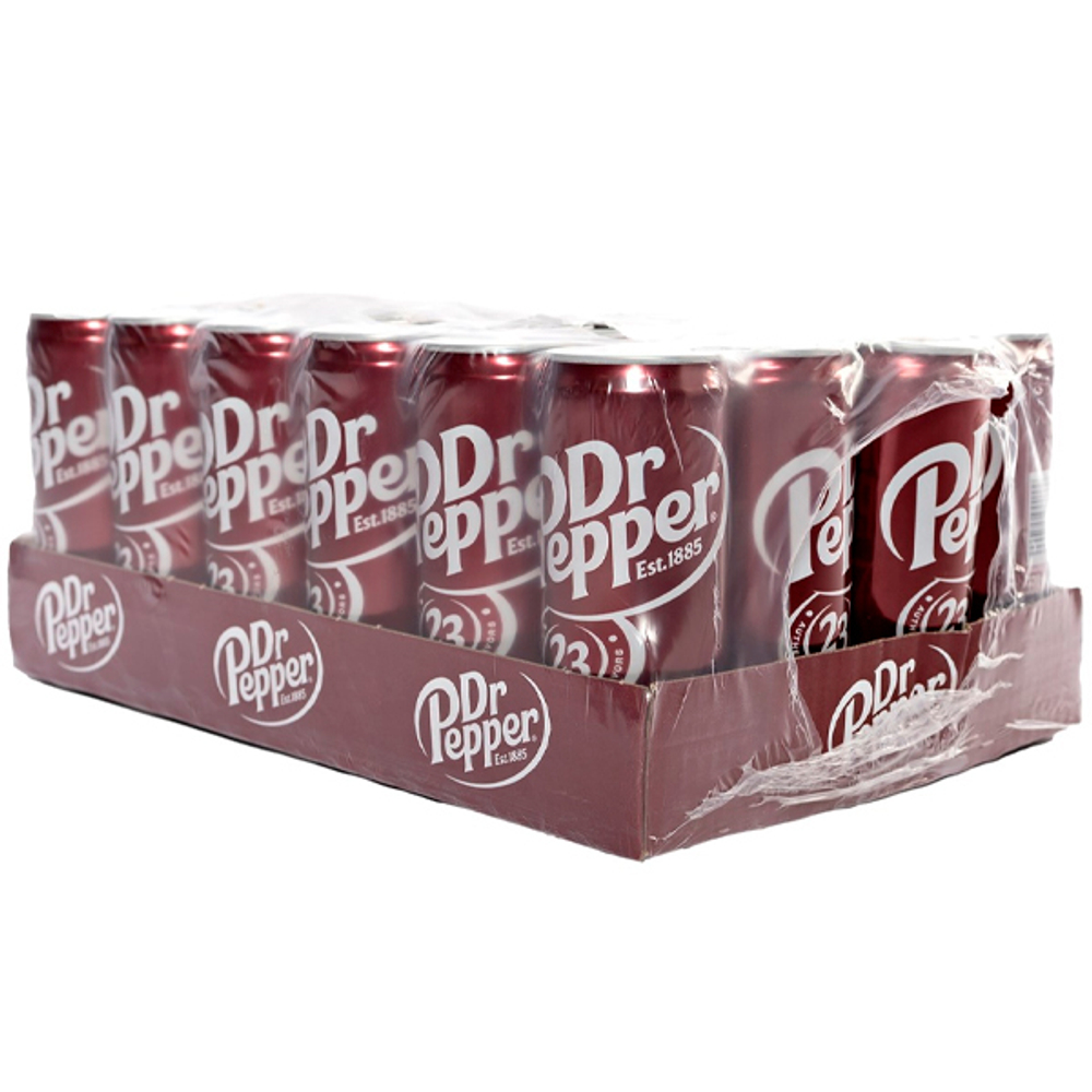 Dr. Pepper 0,33 л. (упаковка 24 банки)