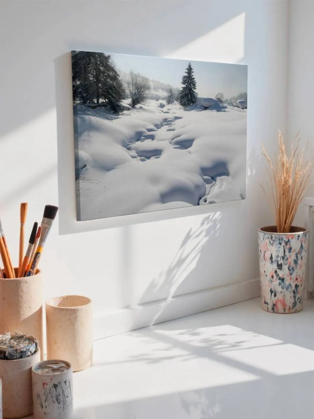 Картина на стену 40 X 50 Зимний пейзаж