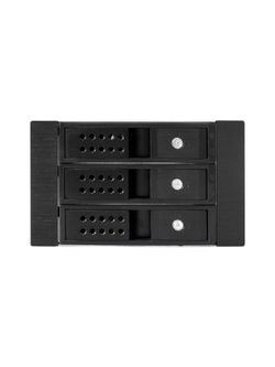 Exegate EX291656RUS Корзина для HDD ExeGate HS335-02 (универсальная, на 3*3,5"/2.5" SATA HDD, занимает 2*5,25" отсека, RTL)