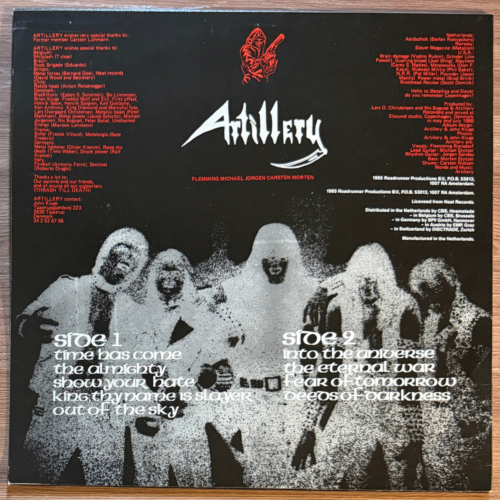 Artillery ‎– Fear Of Tomorrow (Голландия 1985г.)