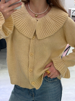 Кардиган с воротничком Candy сливочное масло