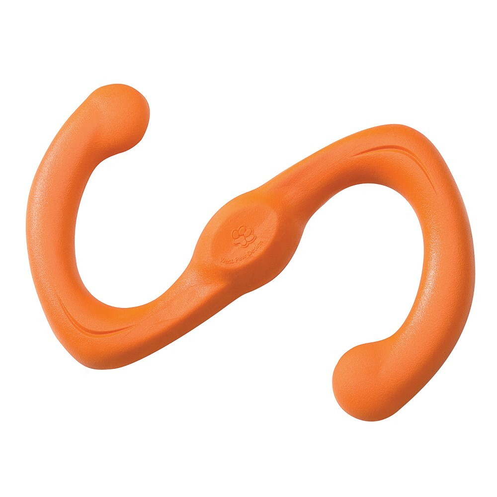 Игрушка "Перетяжка Bumi L" 25,4 см оранжевая - для собак (West Paw Zogoflex)