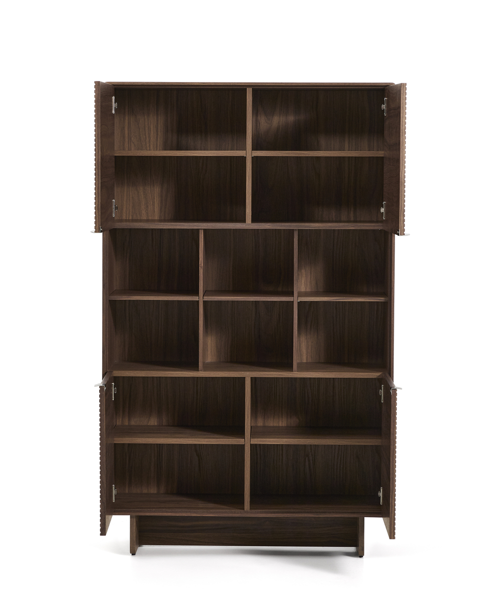 Высокий 4-дверный буфет Norlen из орехового шпона