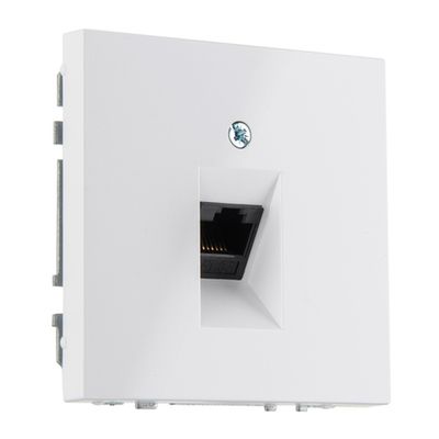 Компьютерная розетка RJ 45 LIREGUS MODERN IKL-001-01.M/WM белый матированный
