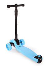 Самокат 3-х колесный, свет, звук, 2 (голубой)