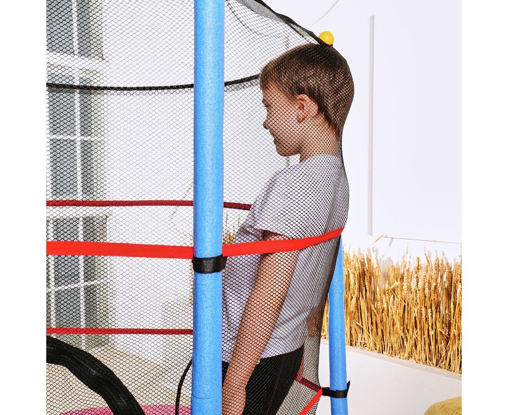 Батут детский DFC SMRKIDS 55" с сеткой, PINK