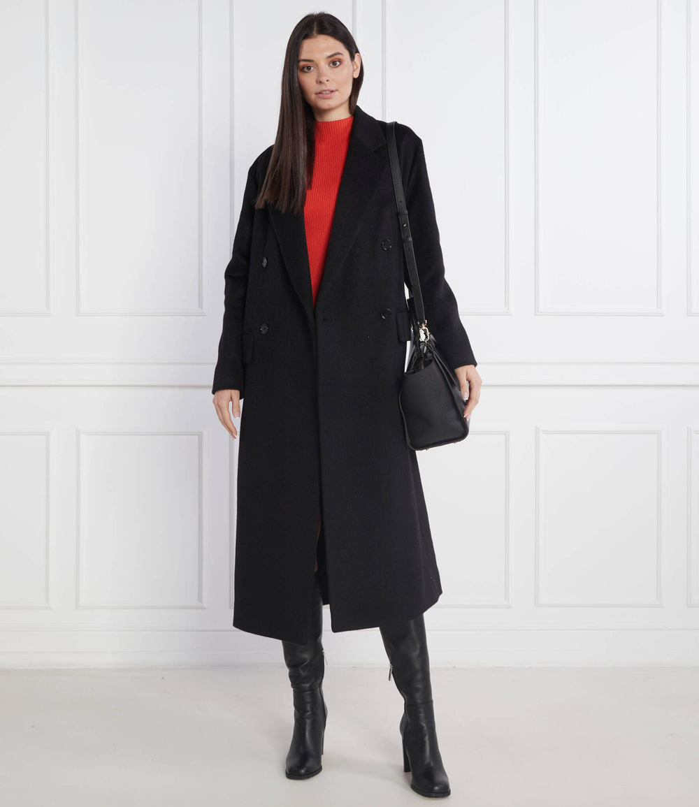 Хлопковое пальто capala BOSS BLACK - черный(50476834)