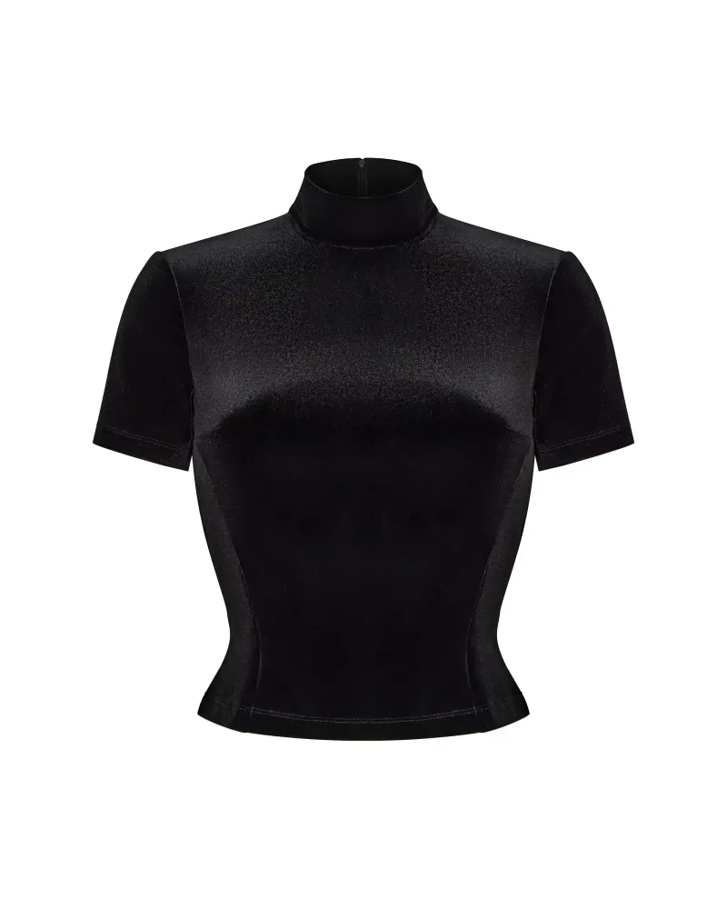 Billie, топ из черного бархата