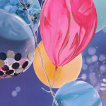 Пакет подарочный «Воздушные шарики» 31*42*12 см, микс