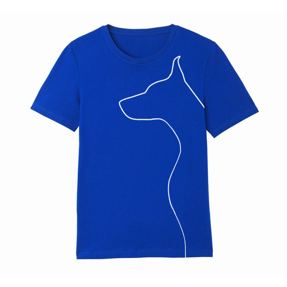 Футболка "Силуэт добермана"