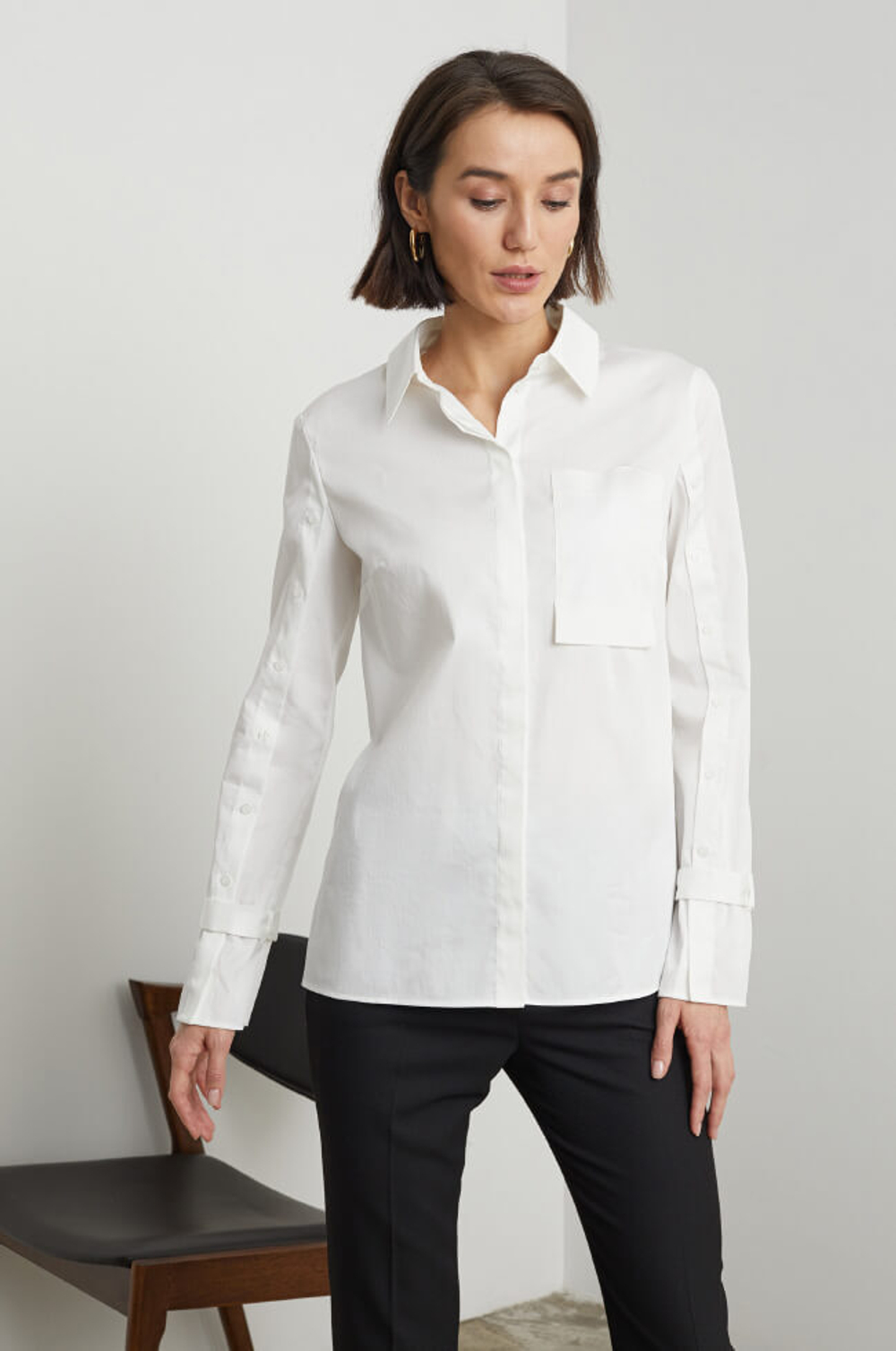 22270 Блузка женская (белый)