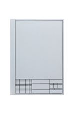 Папка для черчения А4, 7л, 160г/м2, Альт, с вертикальной рамкой