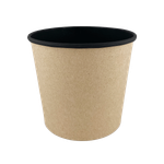 OSQ ROUND BOWL 400 BLACK WOOD