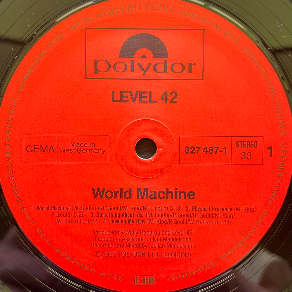 Level 42 - World Machine (Германия 1985г.)