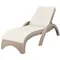Шезлонг пластиковый бежевый с матрасом Fiji | Siesta Contract | Турция