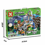 Конструктор Майнкрафт "XS + MY WORLD NO.1013-1" Горная Пещера мини, 760 деталей