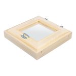 ФОРТОЧКА ДЛЯ БАНИ И САУНЫ 40*40 СМ ДВОЙНОЕ СТЕКЛО, РУЧКА, ЗАТВОР, ПЕТЛИ (1) "БАННЫЕ ШТУЧКИ" 32504