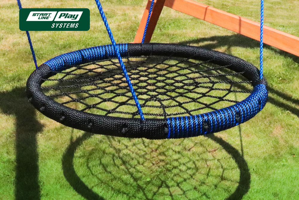 Качели деревянные + гнездо OVAL