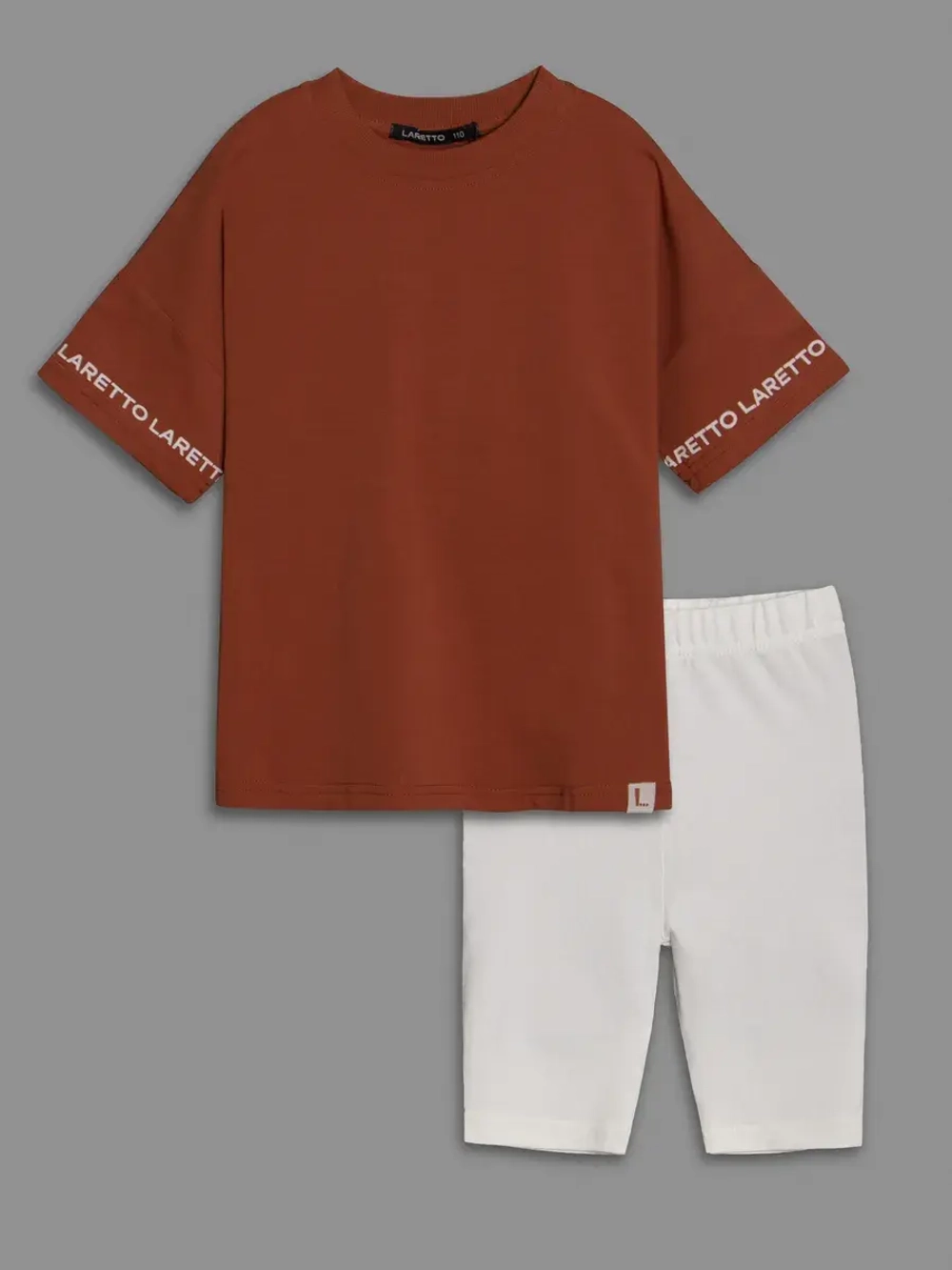 Летний костюм для девочки с велосипедками