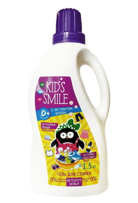 Гель "Kids smile" для стирки детского белья 1.5кг. Ромакс