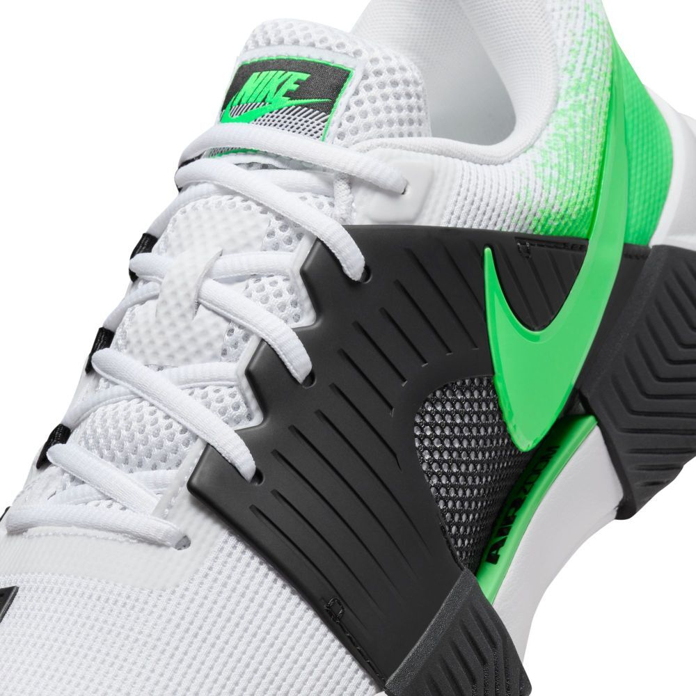 Мужские кроссовки теннисные Nike Zoom GP Challenge 1 - white/poison green/black