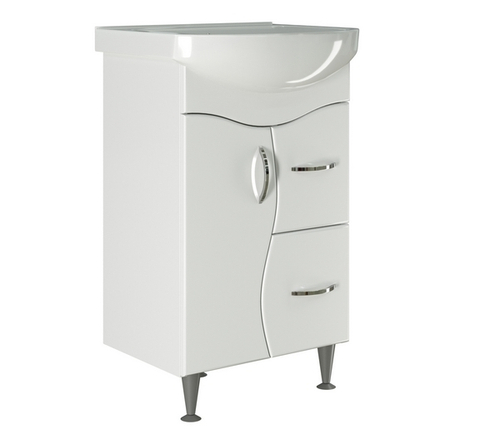 Тумба д/ванной "КЛАССИК-52" под раковину Альфана-52 (ОК) (ПВХ)