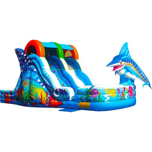 Надувная горка "Голубой марлин"