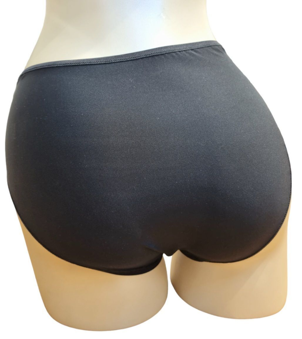 Трусики-слип с высокой линией талии Roxie (Размер: XL) (Цвет: черный)