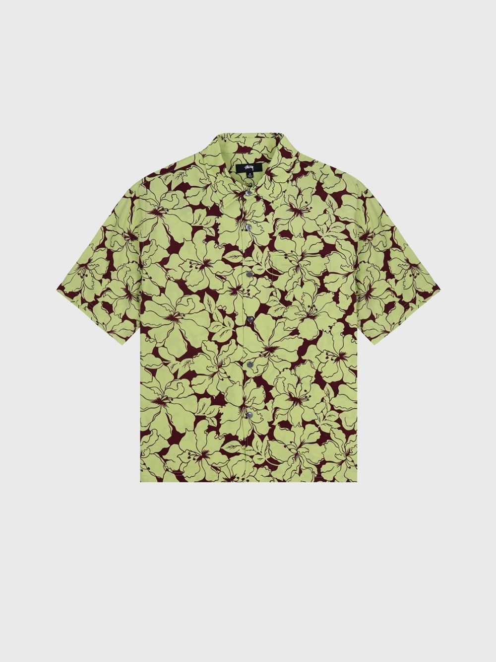Рубашка Stussy Floral Hawaiian Lime