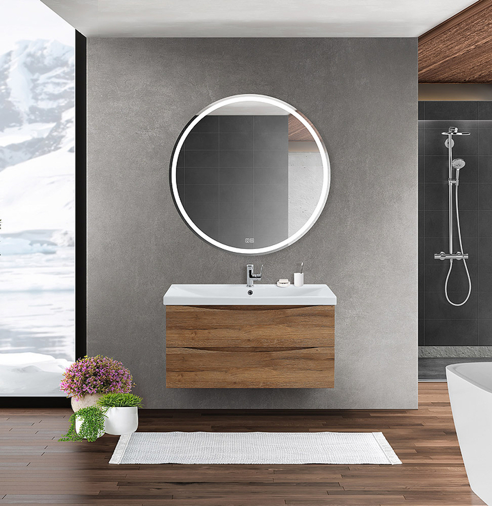 Тумба под раковину BelBagno Marino-Cer 90 MARINO-CER-900-2C-SO-RR-P подвесная Rovere Rustico