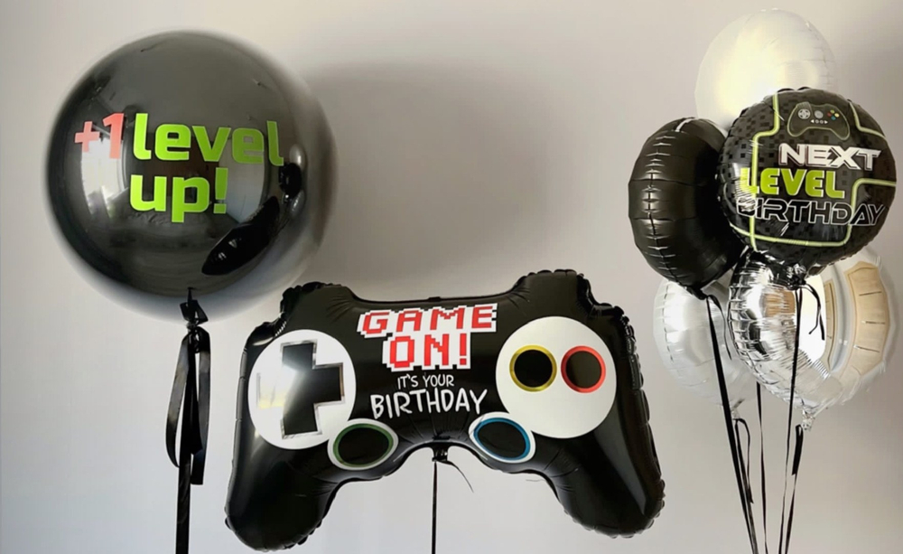 Фольгированный шар с надписью «Happy Birthday. NEXT LEVEL», 46 см
