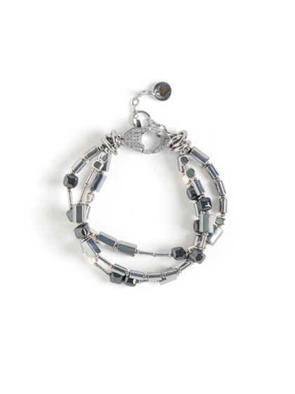 Браслет "Wet asphalt" Silver