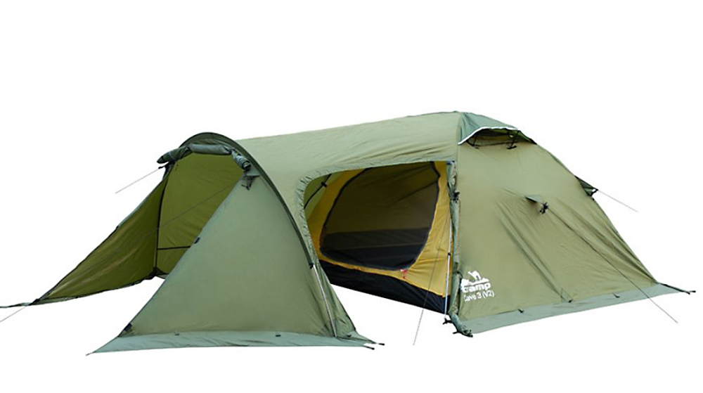 Палатка Tramp Cave 3 (V2) зеленая
