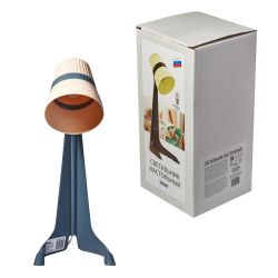 ULO-K22 D-E14-A BLACK-CREAM Светильник настольный. 40W. Цоколь E14. Механический выключатель. Черный с кремовым. ТМ Uniel