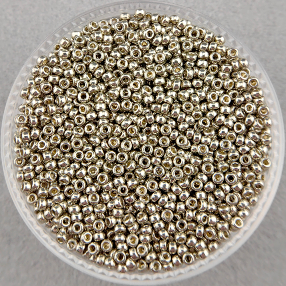 Miyuki Round #4221 (гальванизированный светлое олово со стойким покрытием)